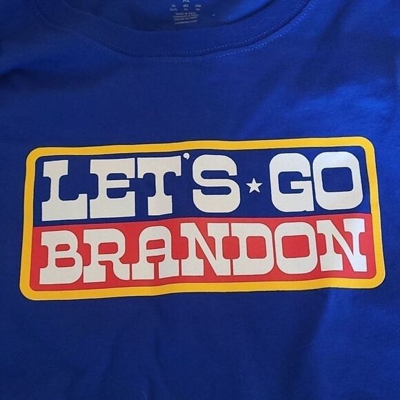 Champion T shirt Mens XL 'LETS Go Brandon' Political Patriotic Graphic Trump Tee - Picture 1 of 6